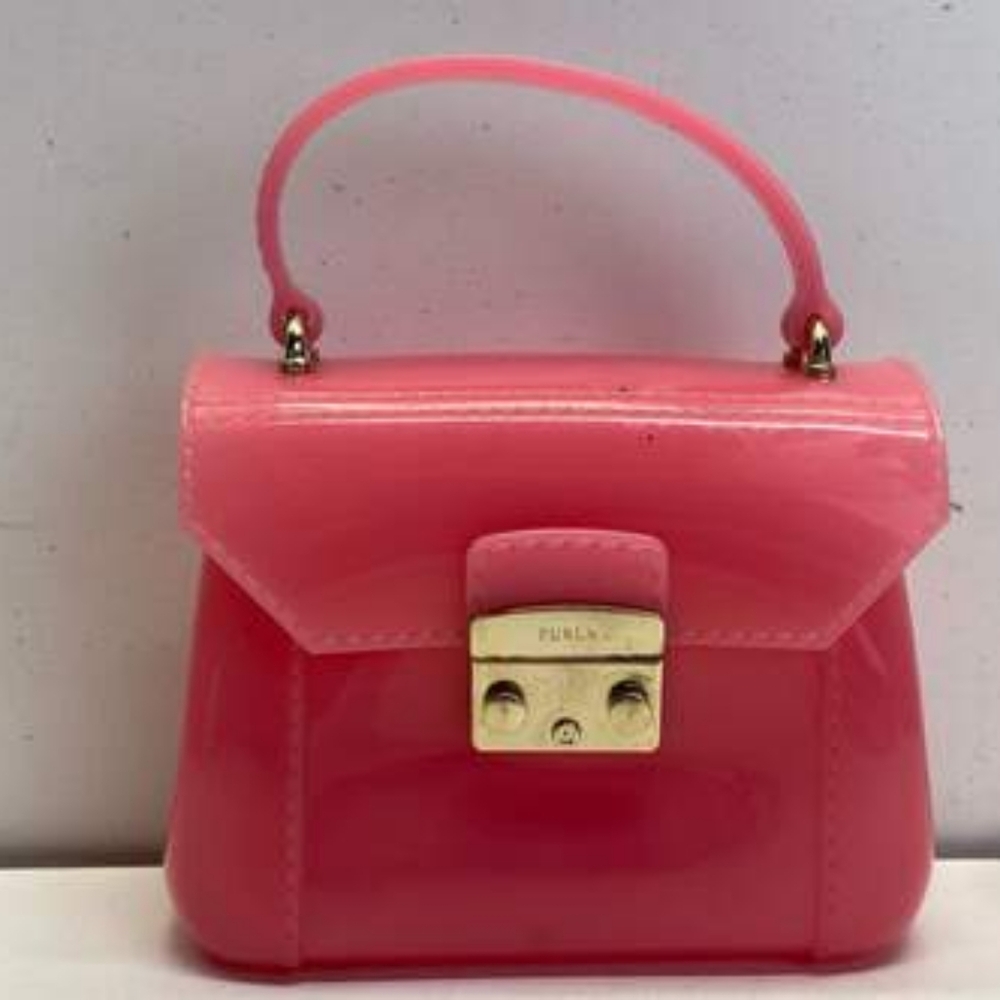 Furla Jelly Mini Satchel Candy Pink